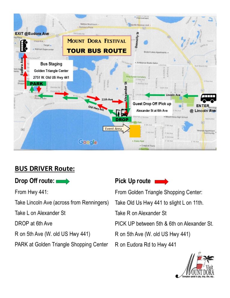 Bus route map